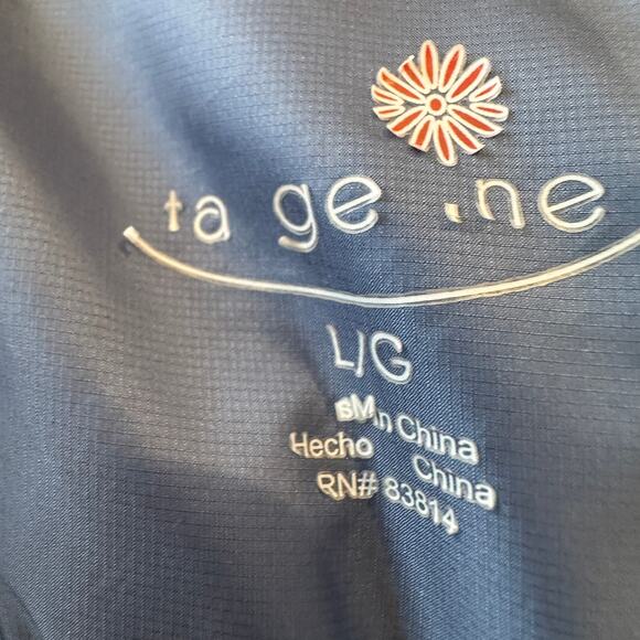 Coffee Makes Me Feel Less Murdery Puffer Vest Dusty Blue LARGE Pockets Unique - Picture 4 of 6